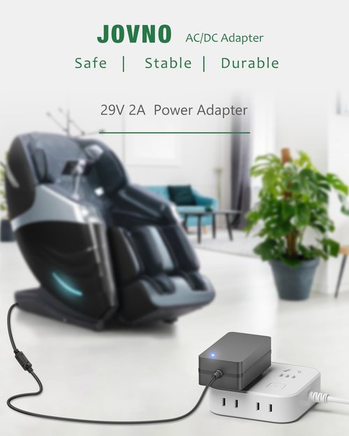 Recliner Power Supply, 29V, 2A, Replacement Recliner Power Cord, Universal 2 Pin Electric Recliner Power Cord for Recliner Chair Adjustable Bed Base Reclining Sofa Couch Standing Desk Furnitures
