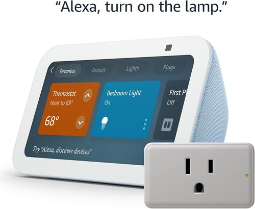 Echo Show 5 - Smart Display with Legrand Radiant Plug for Home Automation | Voice Control