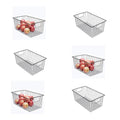 16inch Upright Freezer Organizer Baskets for 13-14,16-21 cu.ft Standup Freezer, Settle freezer chaos and reduce food waste effectively, Durable, Fully Use Space, Improve Air Circulate, Black, 6pcs