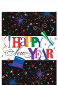 Amscan 671441 Ring in the New Year Plastic Table Covers, 3 Ct. | Party Tableware 54" x 102"
