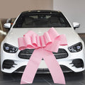 Big Pink | 30-Inch Giant Car Bow - Perfect Gift Wrapping Decoration for Christmas, Parties & New Homes
