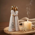 NAN ZAI NAN FANG Mother Daughter Figurine - Hand-Painted 5.5" Sculpture for Home Decor | Perfect Gift for Mom