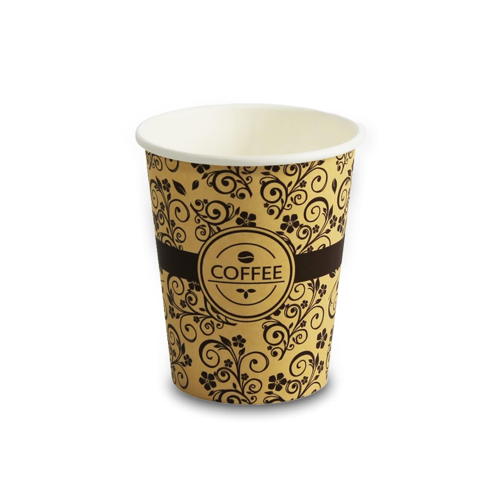 PAMI Disposable Coffee Cups, Single-Use Paper Cups, To-Go Hot Beverage Cups for Espresso Coffee Tea Hot Chocolate, Leak Resistant, Cafe & Home Use (1000, 8oz)