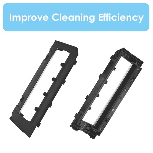 MOBETMO Main Brush Cover Compatible with Roborock S7 MaxV, Q5, Q7 Robot Vacuum Series - Replacement Brush Guard, Black