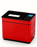 25-IN-1 Bread Maker with Recipes, 2lb Automatic Bread Machine with Visible Lid, Automatic Nut Dispenser/One-Touch Control/13 Hours Delay Timer, Easy to Begin and High Success Rate for Bread light red