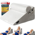 10-in-1 Adjustable Design 3PCS Wedge Pillow for Sleep Apnea, Wedge Pillow for Acid Reflux Relief, Orthopedic Headboard Bed Wedge Pillow for Sleeping, Neck & Back Support for Snoring and Reading