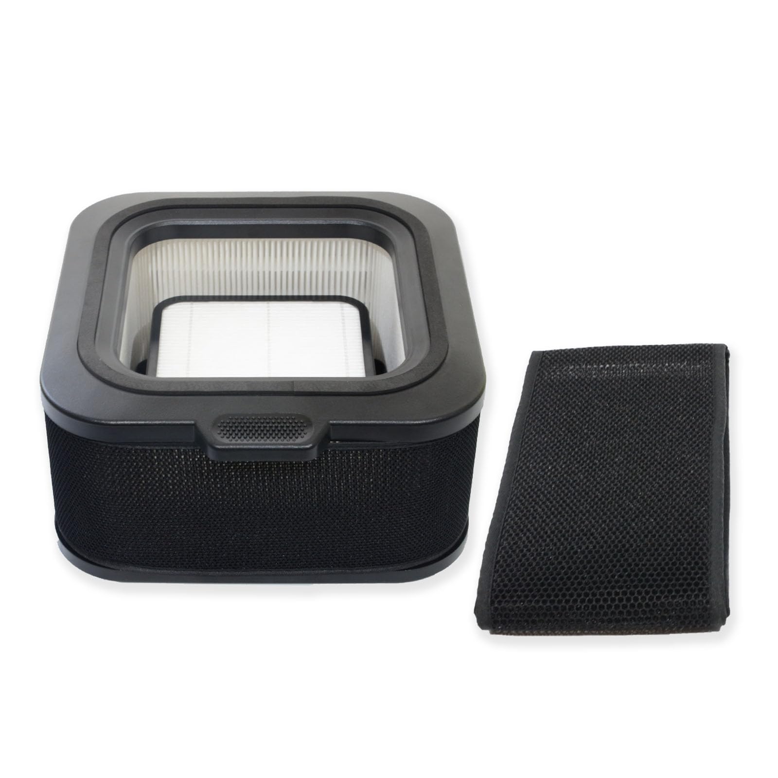 PUREBURG Replacement Filter Kit Compatible with Mila Air Purifier, H13 HEPA (with 2 filter Sock) Activated Carbon For Air Clean Dust VOCs Odor