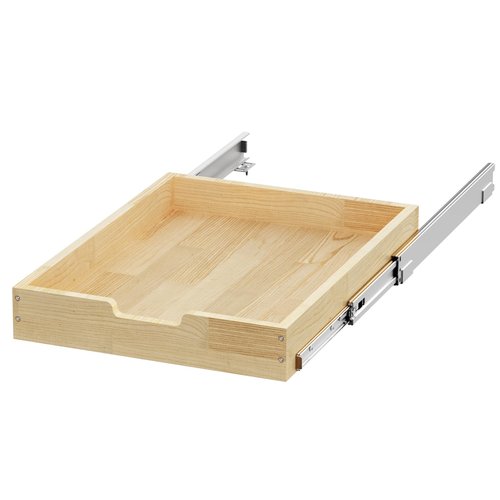 Sikarou Wood Pull Out Cabinet Organizer 20" W x 21" D, Heavy-Duty Sliding Drawers for Inside Cabinets Storage and Organization for Kitchen, Pantry, Bathroom