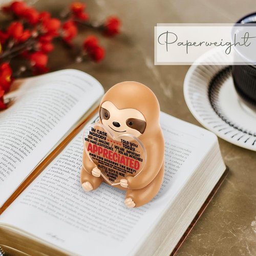 FOKCBOCM Sloth Figurine | Inspirational Gift for Friends & Teachers | Collectible Reminder - DSZX13