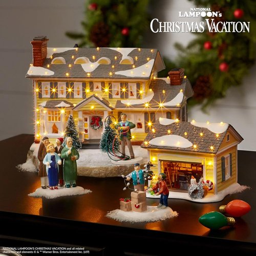 Department 56 Snow Village National Lampoon's Christmas Vacation Accessories Fire it Up Dad Figurine, 1.38 Inch, Multicolor