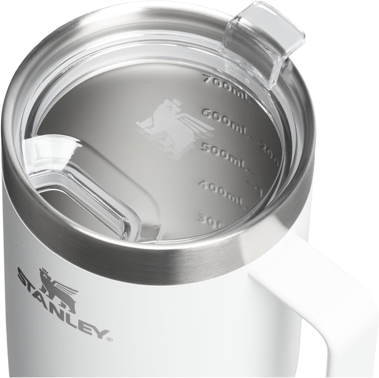 STANLEY Everyday Suburban Mug - 24 oz Insulated Stainless Steel Coffee Cup with Drink Through Lid | BPA-Free | Frost