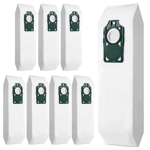 8 Pack Replacement HEPA RLH-6 Vacuum Bags for Riccar Supralite R10S, R10P, R10CV, R10D, R10O, R10SAND, R17,AND Upright Vacuums Cleaner Replace Part RLH6 SLH6