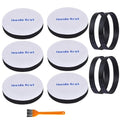 6 Pack E0202 Foam Filters & 4 Pack E0205 Vacuum Belts Compatible with Eureka NEU182A, NEU182B, NEU280, NEU180, NEU181, NEU188, NEU202 Powerspeed Bagless Upright Vacuum Cleaner, Part E0202