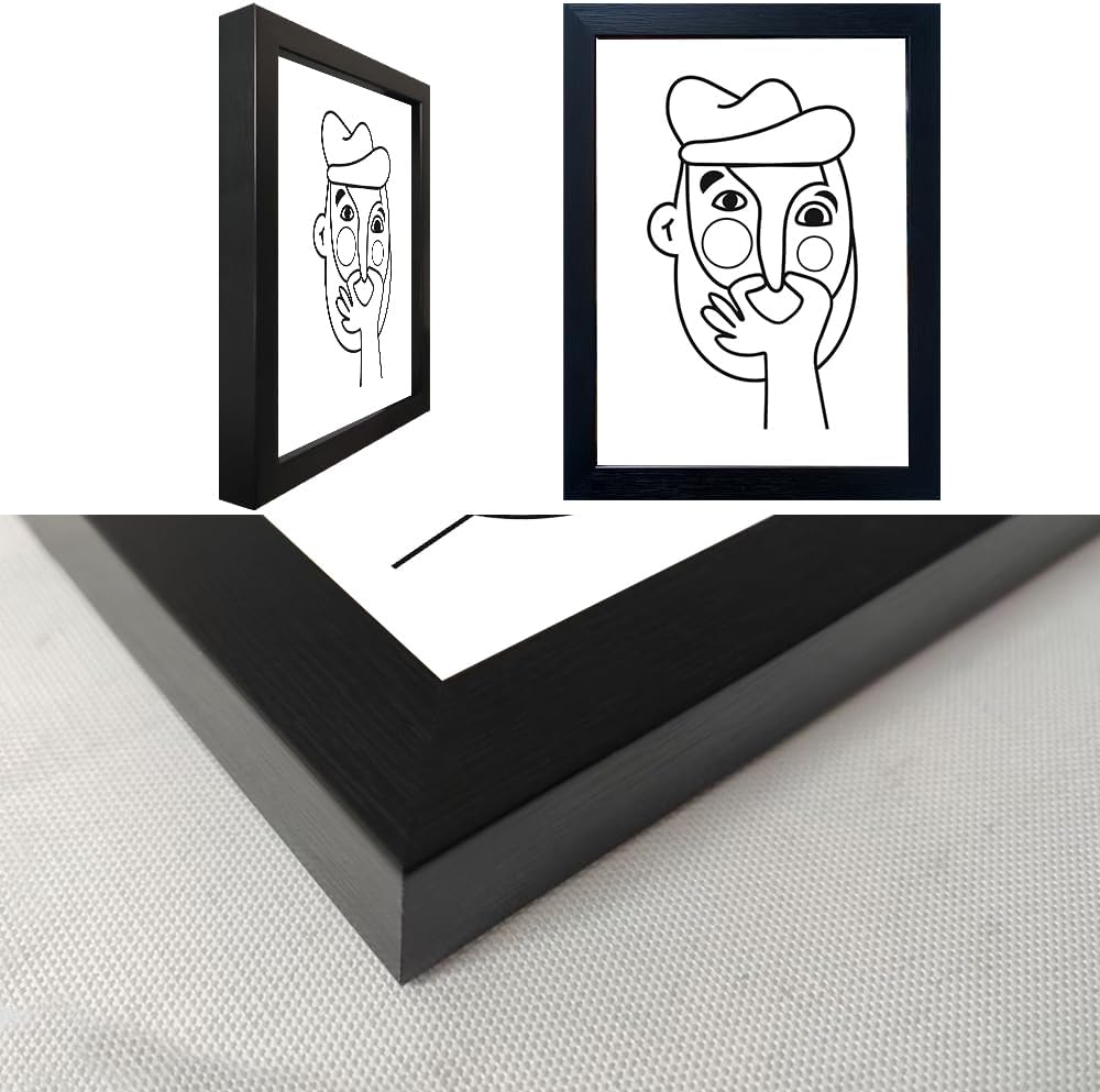 Skiennix Funny Bathroom Wall Art - Modern Minimalist Canvas Print | Hilarious Black & White Decor
