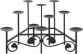 Minuteman International Wrought Iron Cathedral Fireplace Candelabra - Elegant Hearth Decor