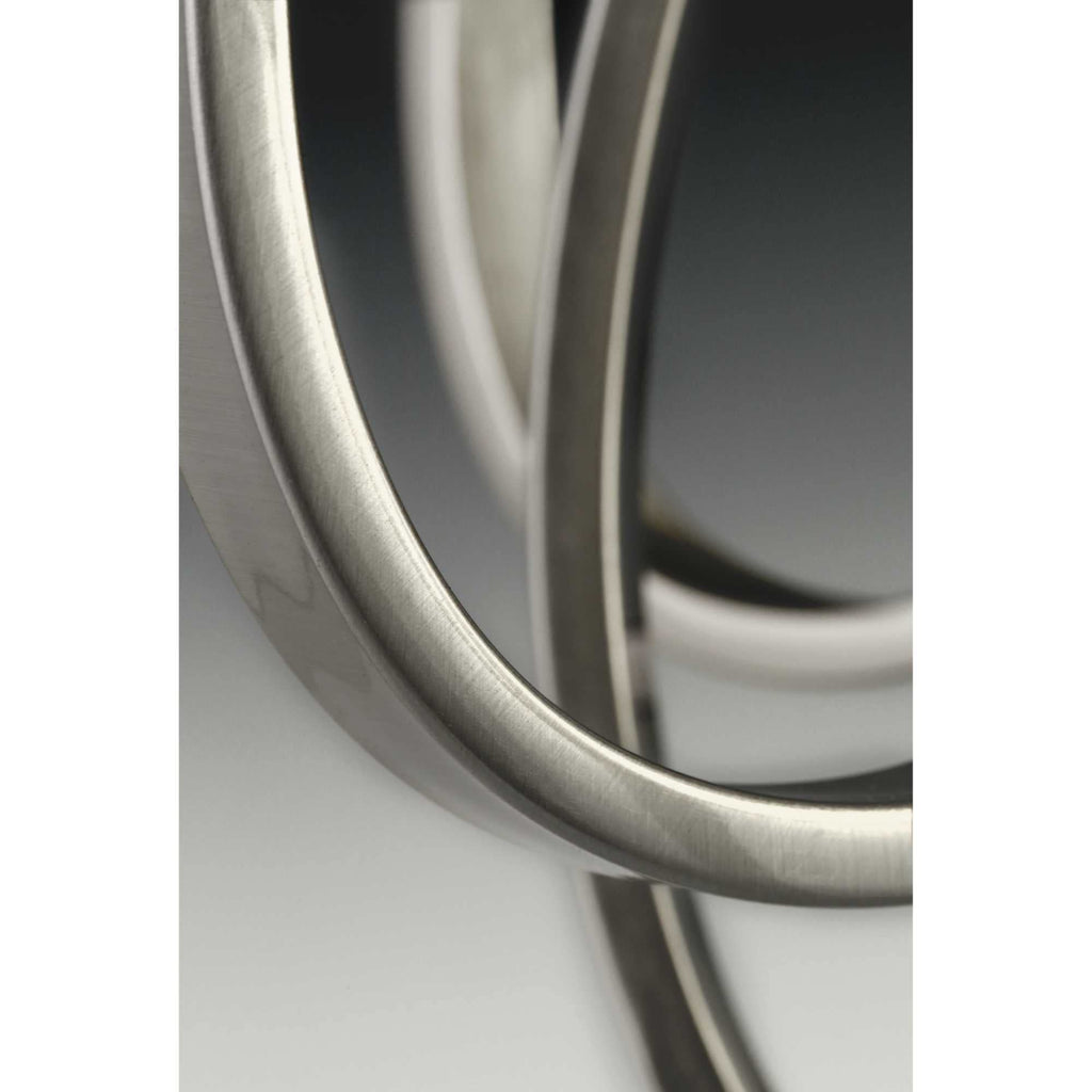 Progress Lighting P3184-77 2-Light Close-To-Ceiling with A Tea Stained Bell-Shaped Glass Bowl, Forged Bronze