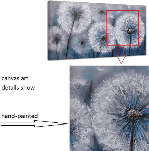 Large Dandelion Canvas Print by [Brand Name] - Modern Wall Art Decor for Living Room & Bedroom