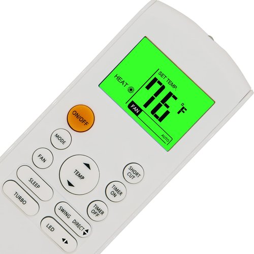 Replacement Remote Control for Midea MRCOOL FRIMEC Klimaire AC Air Conditioner RG57B1/BGE RG57B2/BGE RG57B/BGE RG57/BGE RG57A/BGE RG57A6/BGEF RG57A7/BGEF RG57A6/BGEFU1 RG57E1/BGEU1 (with Holder)