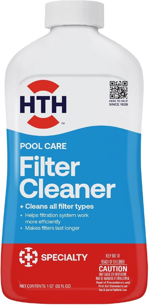 HTH 67071 Pool Care Filter Cleaner - Effectively Removes Dirt, Oil & Grease for Clear Water