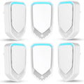 6Pcs Air Ionizer Plug In Air Purifier with Negative Ion Generator,2026 Air Ionizers for Home&Dust Mites,Quiet Mini Air Freshener for Home,Office,Basement,Air Purifiers for Odor,Dust,Smoke,Pets Smell