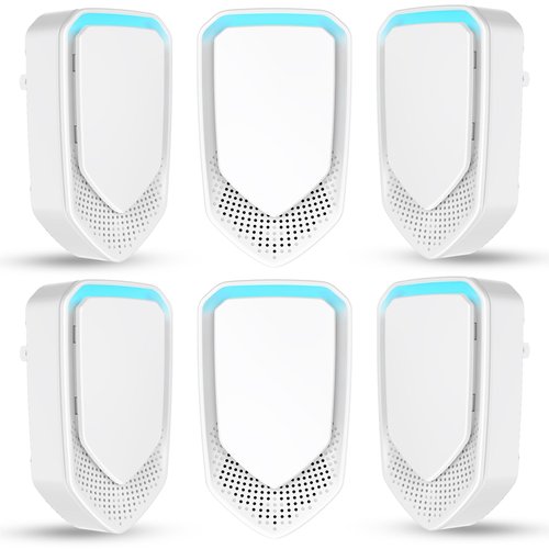 6Pcs Air Ionizer Plug In Air Purifier with Negative Ion Generator,2026 Air Ionizers for Home&Dust Mites,Quiet Mini Air Freshener for Home,Office,Basement,Air Purifiers for Odor,Dust,Smoke,Pets Smell