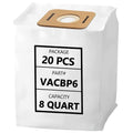KEEPOW 20 Pack VACBP6 Vacuum Bags for Atrix, 8 Quart HEPA Filter Bag Replacement for Atrix Ergo Backpack Vacuum VACBP1, VACBP36V, VACBPAI