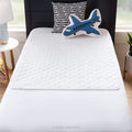 Linenspa Waterproof Mattress Pad – 44" x 52" Non Slip Waterproof Sheet and Mattress Protector – Highly Absorbent, Machine Washable, Quilted – Fits Full & Queen, White
