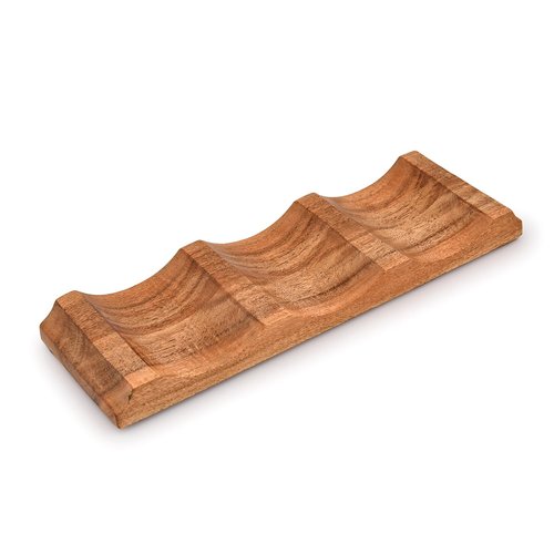 EDHAS Tabletop Wine Racks Acacia Wood Countertop Cabinet Wine Holder Wine Storage Shelf for Kitchen Bar, Pantry, Wine Cellar, Basement (12" X 4" X 1")