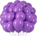 Voircoloria Purple Balloons - 66 Pack of 12-Inch Latex Balloons for Parties & Celebrations