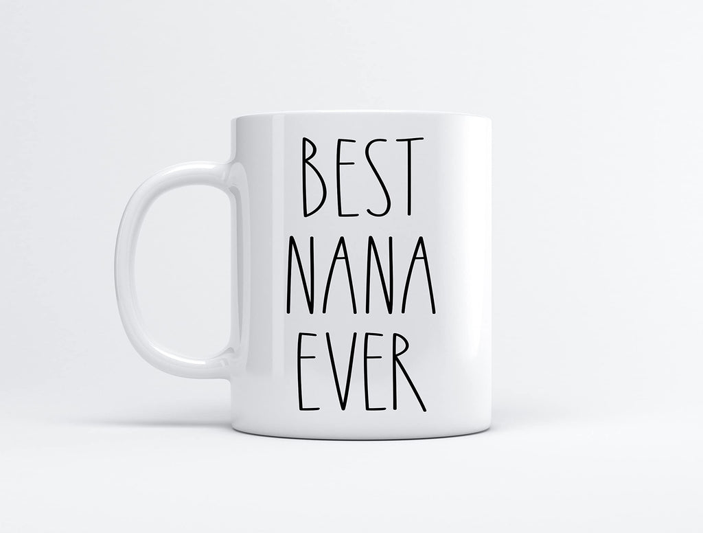 FundingCharlee Best Nana Ever Coffee Mug - Gifts for Christmas - Nana Birthday Gifts Coffee Mug - Father's Day/Mother's Day - Family Coffee Mug For Birthday Present For The Best Nana Ever Mug 11oz