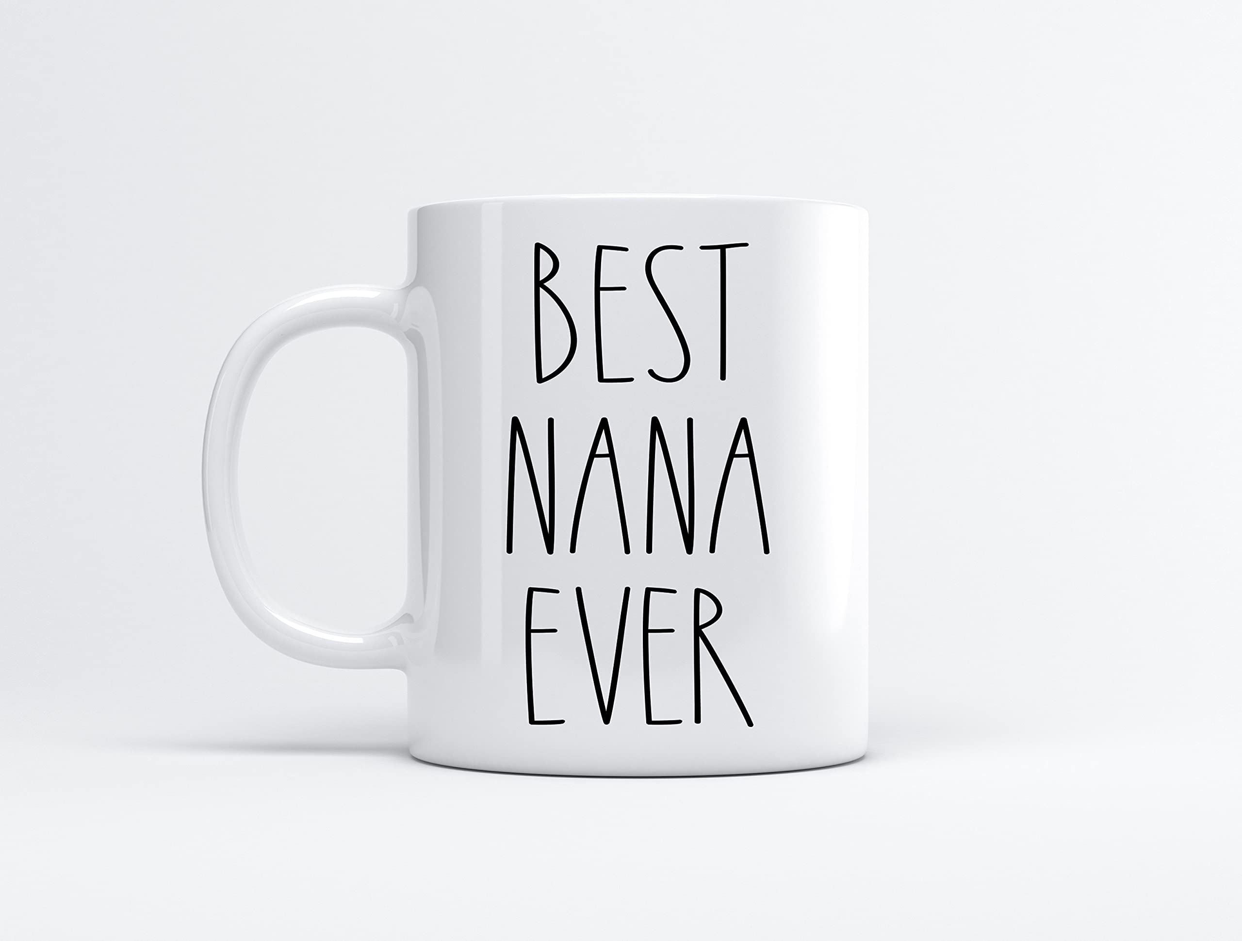 FundingCharlee Best Nana Ever Coffee Mug - Gifts for Christmas - Nana Birthday Gifts Coffee Mug - Father's Day/Mother's Day - Family Coffee Mug For Birthday Present For The Best Nana Ever Mug 11oz