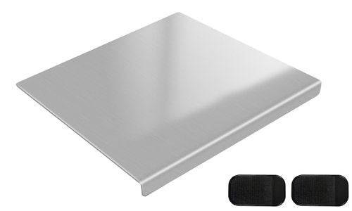 304 Stainless Steel Cutting Board with 2 Pack Non-Slip Mats, Yoposeo Heavy Duty Baking Cutting Chopping Boards for Kitchen, Meat, Fruits, Vegetables, Bread and Baking (15.7" X 11.8"/ 40 X 30cm)