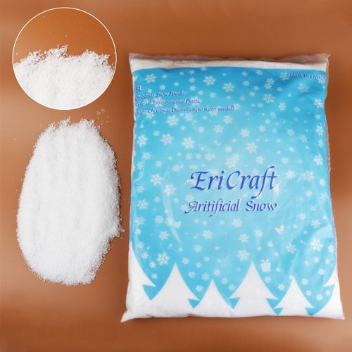 Artificial Snow - 8 Liters of Realistic Decorative Snow for Crafts & Holiday Decor