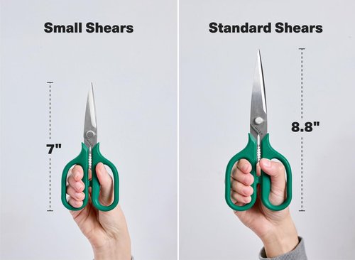 Misen Heavy Duty Kitchen Shears - Comfortable Ambidextrous Scissors for Meat, Poultry, Herbs & More - Easy to Clean - German Stainless Steel - Large | Green