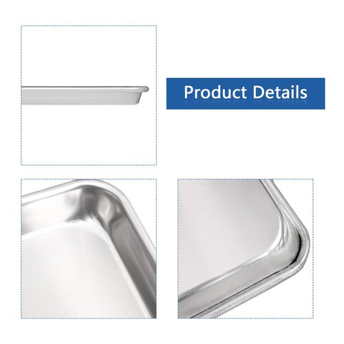 HARDURA Aluminum Baking Sheet Pan 18”L X 26”W X 1”H Cookie Sheet, 6Packs, For Oven in Bakery & Restaurant, Kitchen