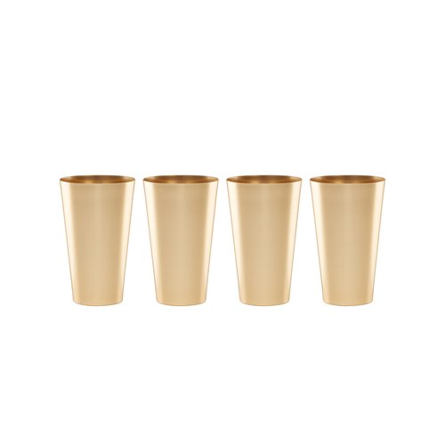 Cambridge EWMT04MTCB1BM 16 Oz Gold All-Purpose Cups, Set Of 4