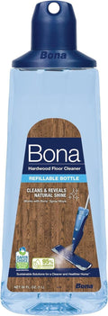 Bona Hardwood Floor Cleaner - Refillable 34 fl oz Unscented Cartridge | Residue-Free Solution for Wood Floors