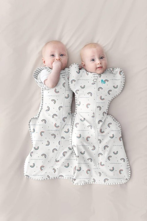 Love To Dream Swaddle UP - Baby Sleep Sack for Self-Soothing | 1.0 TOG, Newborn 5-8.5lbs, Rainbow Dream