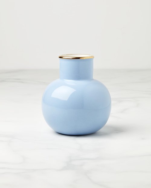 Kate Spade New York Blue Make It Pop Small Vase, 0.68