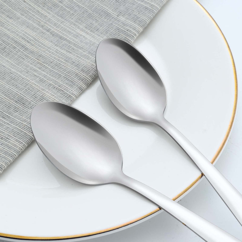Gymdin 36 Pieces Teaspoons Set, 6.2 Inches Stainless Steel Teaspoons Silverware, Small Spoons, Mirror Polished & Dishwasher Safe, Tea Spoons Suitable for Home, Kitchen and Restaurant