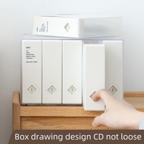 TNDCKP CD Case, 120 Capacity CD/DVD Case Holders Wallet Hard Plastic DVD Disc Cases Storage Binder for Car Home Office Travel (1, 120 Capacity Coffee)