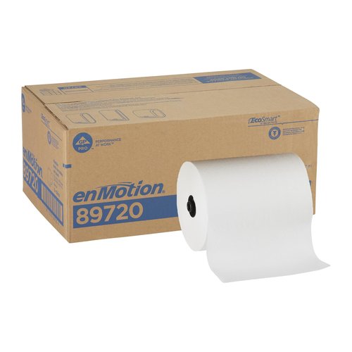 Georgia-Pacific enMotion Flex 8" Paper Towel Rolls By GP PRO, White, 550 Feet Per Roll, 6 Bulk Paper Towel Rolls Per Case, 89720