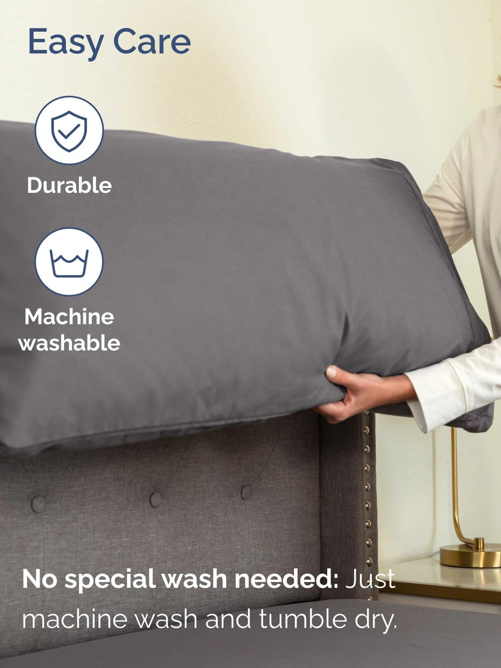 Skiennix Extra Deep Cal King Sheet Set - 6 Piece Breathable Cooling Bedding - Soft Wrinkle-Free Grey