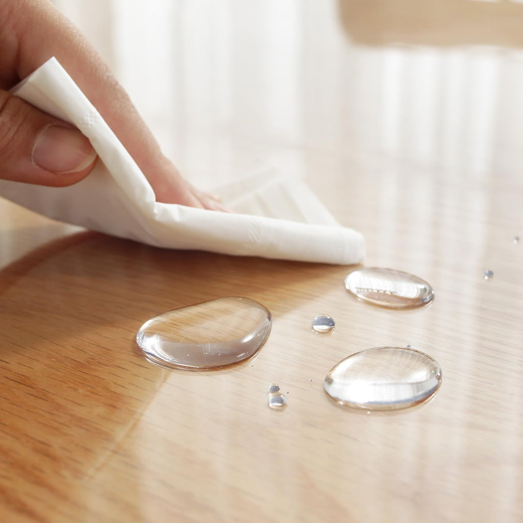 LovePads Clear Table Cover Protector, 30 x 60 Inch 2mm Thick Plastic Table Cover, Table Protector for Dining Room Table, Waterproof Dresser Cover Top for Kitchen, Coffee, Writing Desk