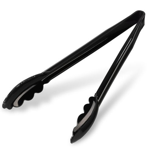 Carlisle FoodService Products 471203 Carly Salad Tong, 12" Utility Tong, Black, 12 Pack