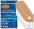 Envirocare Premium Replacement Multi-layer Micro Filtration Vacuum Bags Made to fit Eureka Style MM Eureka Mighty Mite 3670 and 3680 Series Canisters 9 Bags