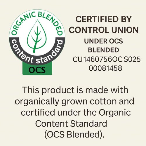 Crib Organic Mattress Protector Pad - OCS Certified Organic Cotton Waterproof Breathable Mattress Pad Cover - 250 GSM Comfort - Deep Pocket - Fitted Comfort