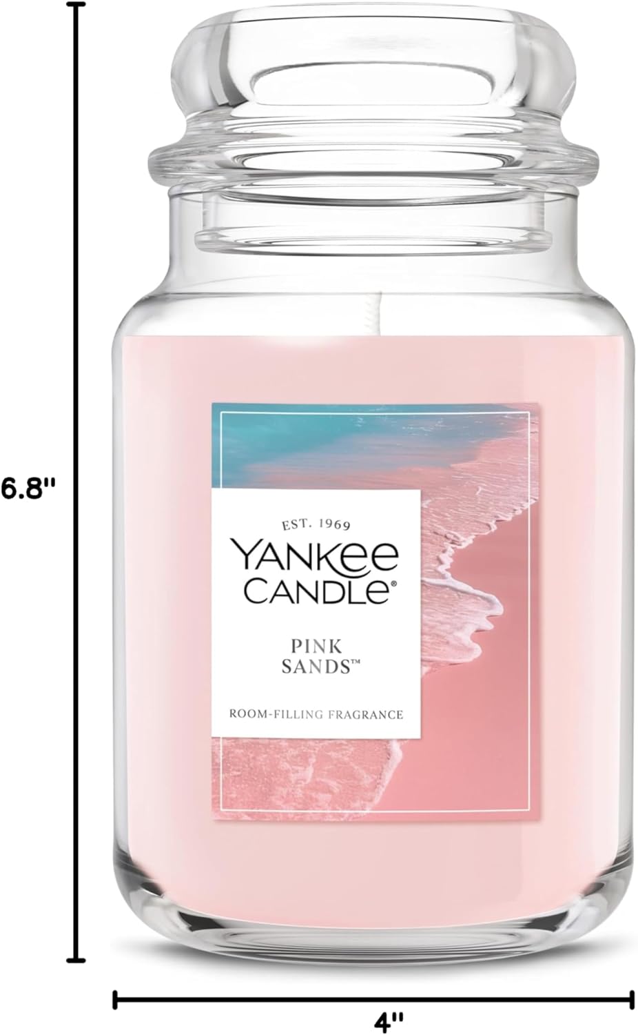Yankee Candle Pink Sands Scented Candle - 22oz Large Jar with 150 Hour Burn Time | Perfect Gift for Birthdays