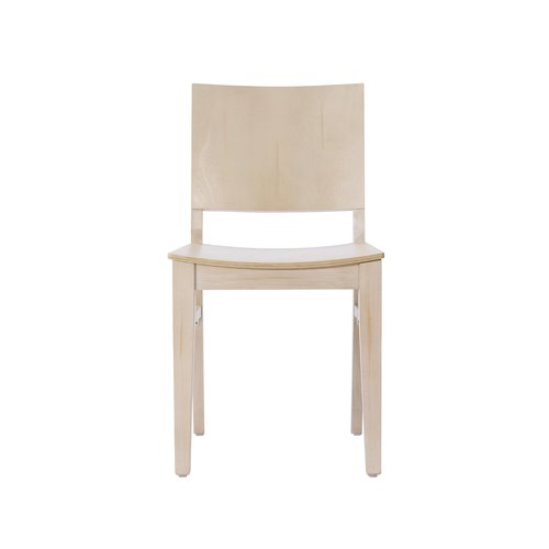 Flash Furniture Naples Commercial Solid Wood Dining Chair, Curved Backrest, Sturdy Mortise and Tenon Construction, Antique White