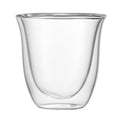 Restaurantware Coffee Cup 12 Pack of 2.72 oz Insulated Double-Wall Glass Borosilicate Coffee Cup Espresso Shot Dishwasher Safe For Hot Drinks